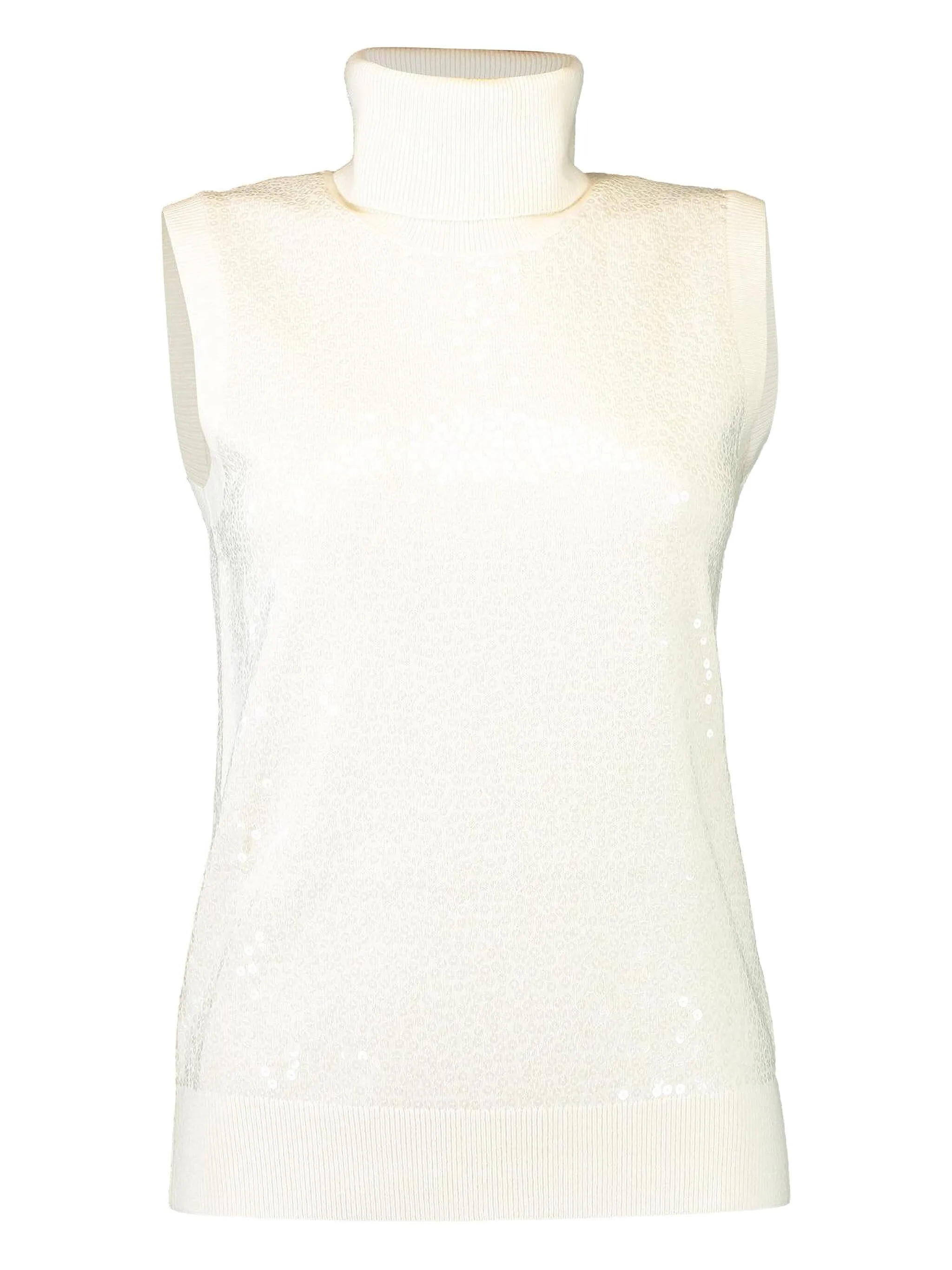 Декорированный топ с высоким воротником Michael Kors Collection, белый
Декорированный топ с высоким воротником Michael Kors Collection, белый