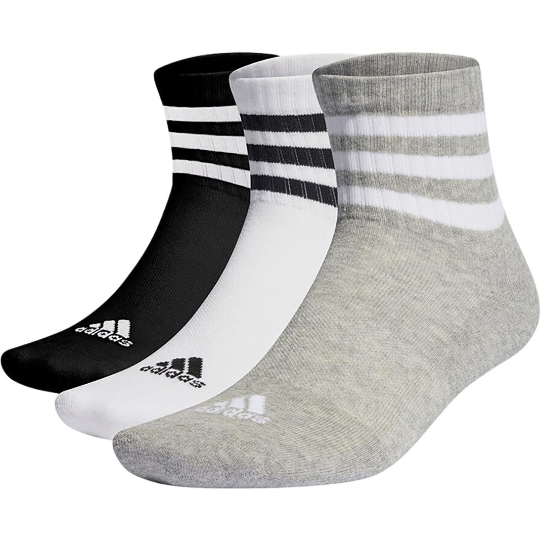 Женские носки до щиколотки 3 пары Adidas, 3 pack (черный+белый+серый)
Женские носки до щиколотки 3 пары Adidas, 3 pack (черный+белый+серый)