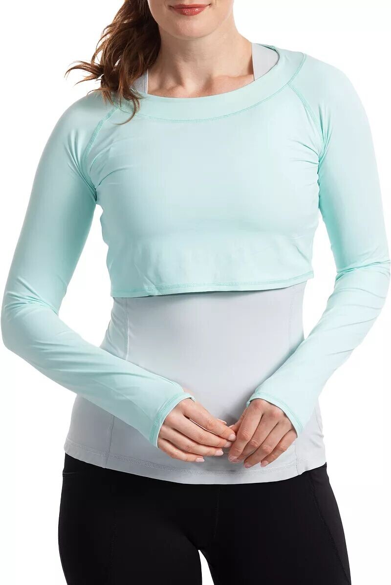 Женский укороченный топ Bloquv с защитой от солнца UPF 50, мятный
Женский укороченный топ Bloquv с защитой от солнца UPF 50, мятный