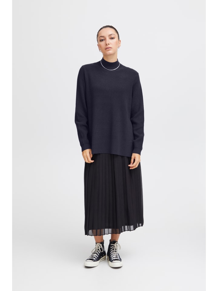 ICHI Вязаный свитер свободного кроя IHBOSTON в цвете "Полное затмение"
ICHI Вязаный свитер свободного кроя IHBOSTON в цвете "Полное затмение"