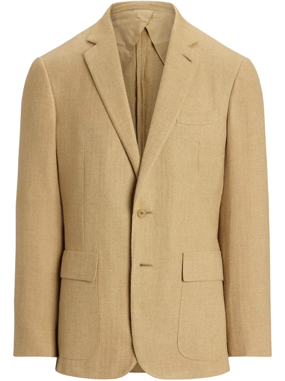 Однобортный блейзер Ralph Lauren Purple Label, нейтральный 
Однобортный блейзер Ralph Lauren Purple Label, нейтральный