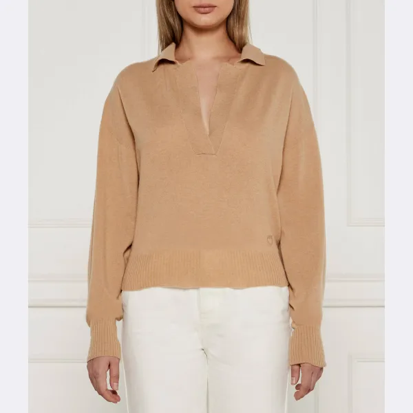 Свитер обычного кроя из матовой шерсти с добавлением кашемира Pinko, бежевый
Свитер обычного кроя из матовой шерсти с добавлением кашемира Pinko, бежевый