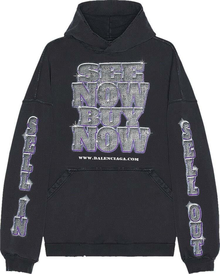 Худи Balenciaga Large Fit 'Faded Black', черный
Худи Balenciaga Large Fit 'Faded Black', черный