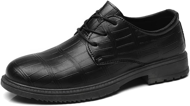 Мужские кожаные повседневные туфли с круглым носком на шнуровке, низкие, с толстой подошвой, подходят для церкви, свадеб, бизнеса и офиса Igzbibg, черный
Мужские кожаные повседневные туфли с круглым носком на шнуровке, низкие, с толстой подошвой, подходят для церкви, свадеб, бизнеса и офиса Igzbibg, черный