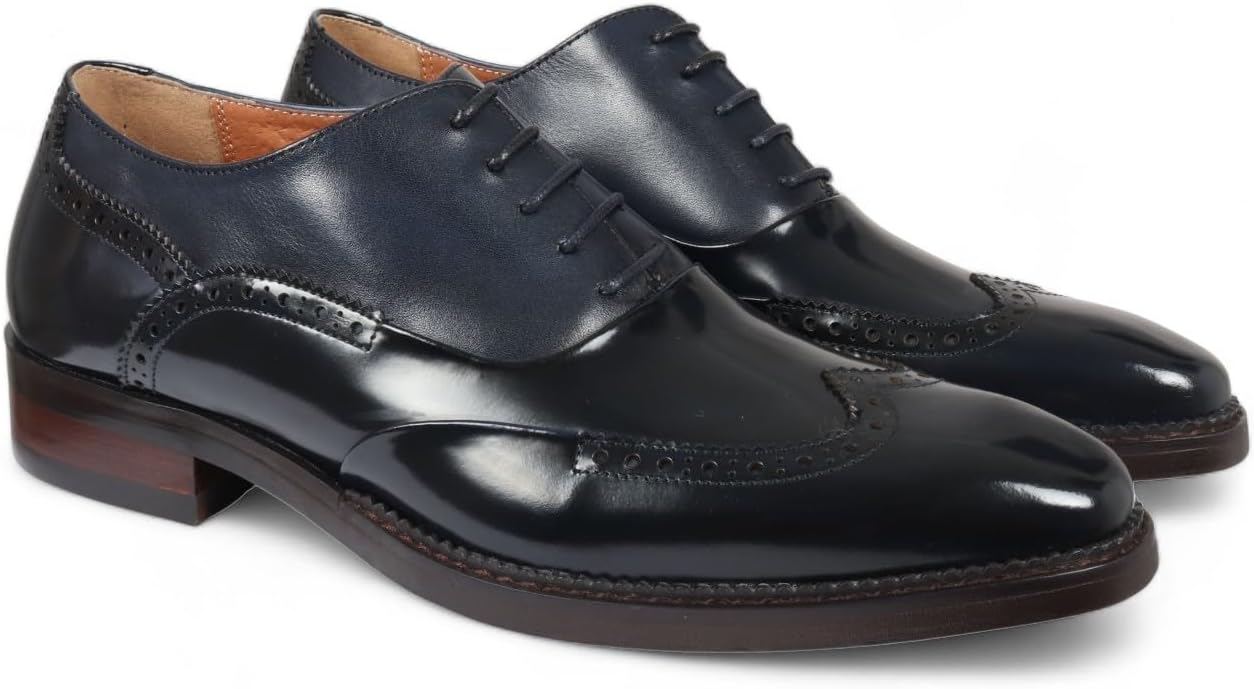 Мужские классические туфли-броги из лакированной кожи - Harry Infinity Leather, темно-синий
Мужские классические туфли-броги из лакированной кожи - Harry Infinity Leather, темно-синий