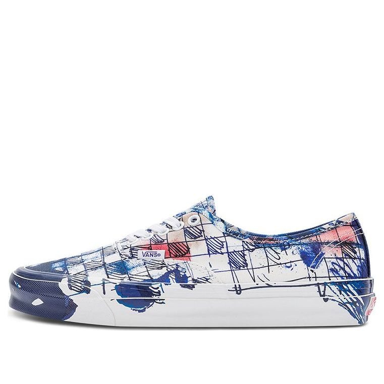 Кеды Vans Connor Tingley x OG Authentic LX 'Checkerboard - White Blue', синий 
Кеды Vans Connor Tingley x OG Authentic LX 'Checkerboard - White Blue', синий