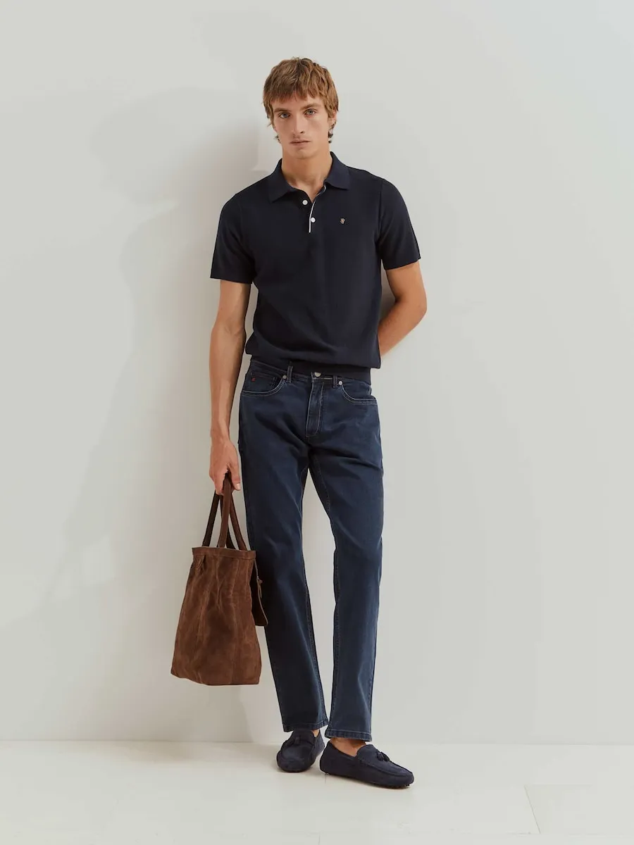 Мужские джинсы классического кроя синего цвета Lion Of Porches, индиго
Мужские джинсы классического кроя синего цвета Lion Of Porches, индиго