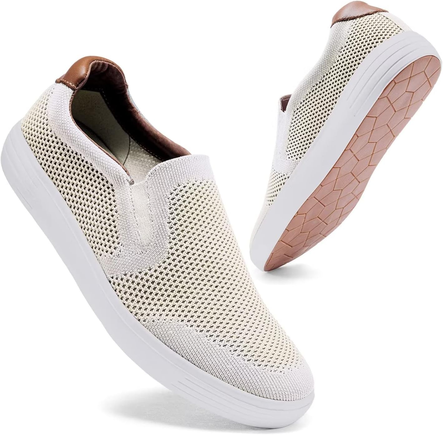 Мужские слипоны konhill - повседневные трикотажные лоферы, кроссовки для ходьбы, вождения, работы с памятью формы и подошвой из пены для скейтборда, бежевый
Мужские слипоны konhill - повседневные трикотажные лоферы, кроссовки для ходьбы, вождения, работы с памятью формы и подошвой из пены для скейтборда, бежевый