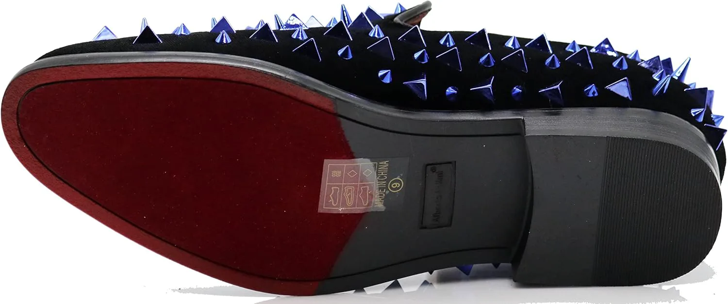 Мужские винтажные лоферы SPK09 с шипами, слипоны, модная обувь, классические вечерние туфли-токседо Enzo Romeo, синий
Мужские винтажные лоферы SPK09 с шипами, слипоны, модная обувь, классические вечерние туфли-токседо Enzo Romeo, синий