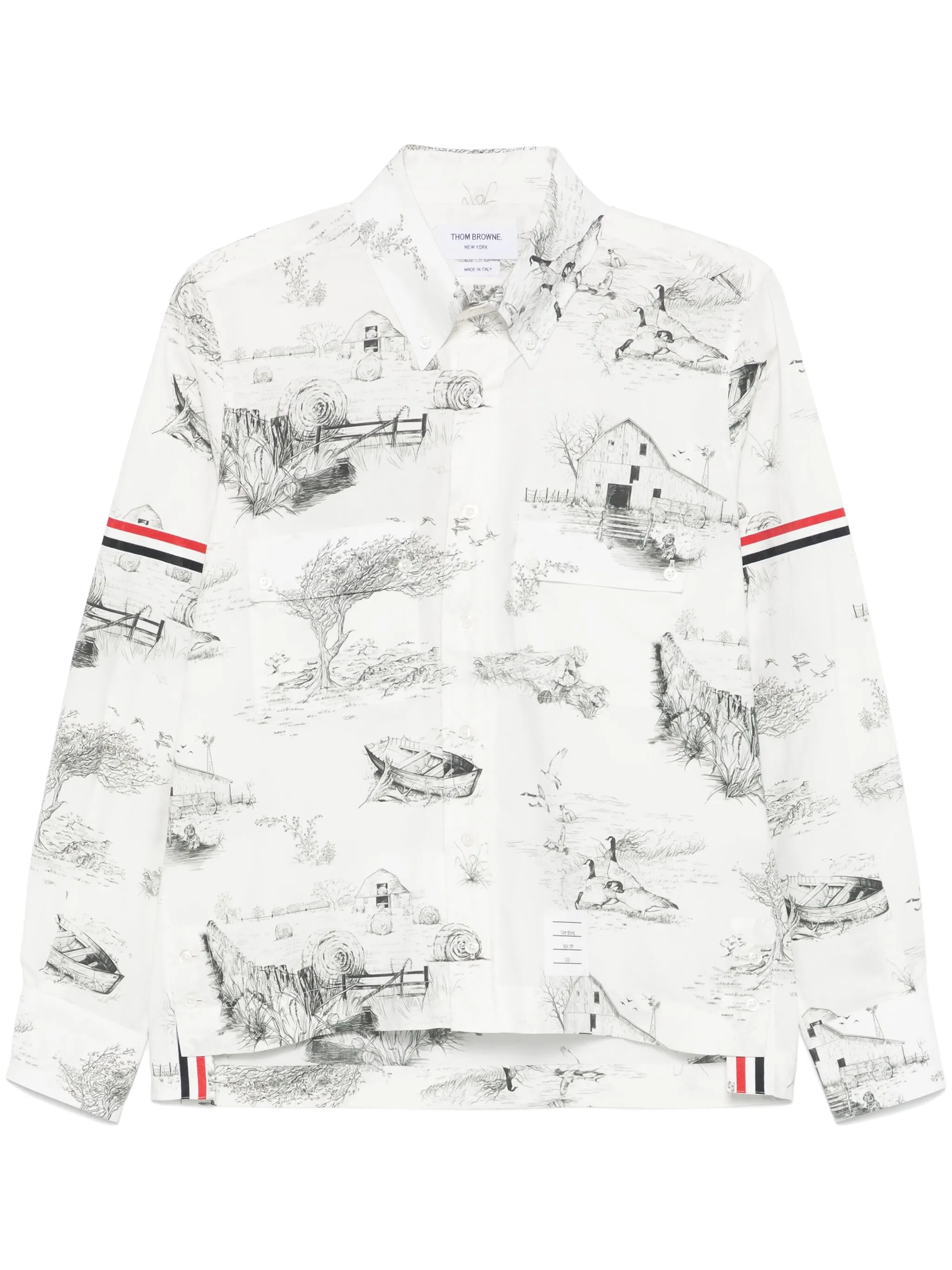 Рубашка с принтом Scenic Toile Thom Browne, белый
Рубашка с принтом Scenic Toile Thom Browne, белый