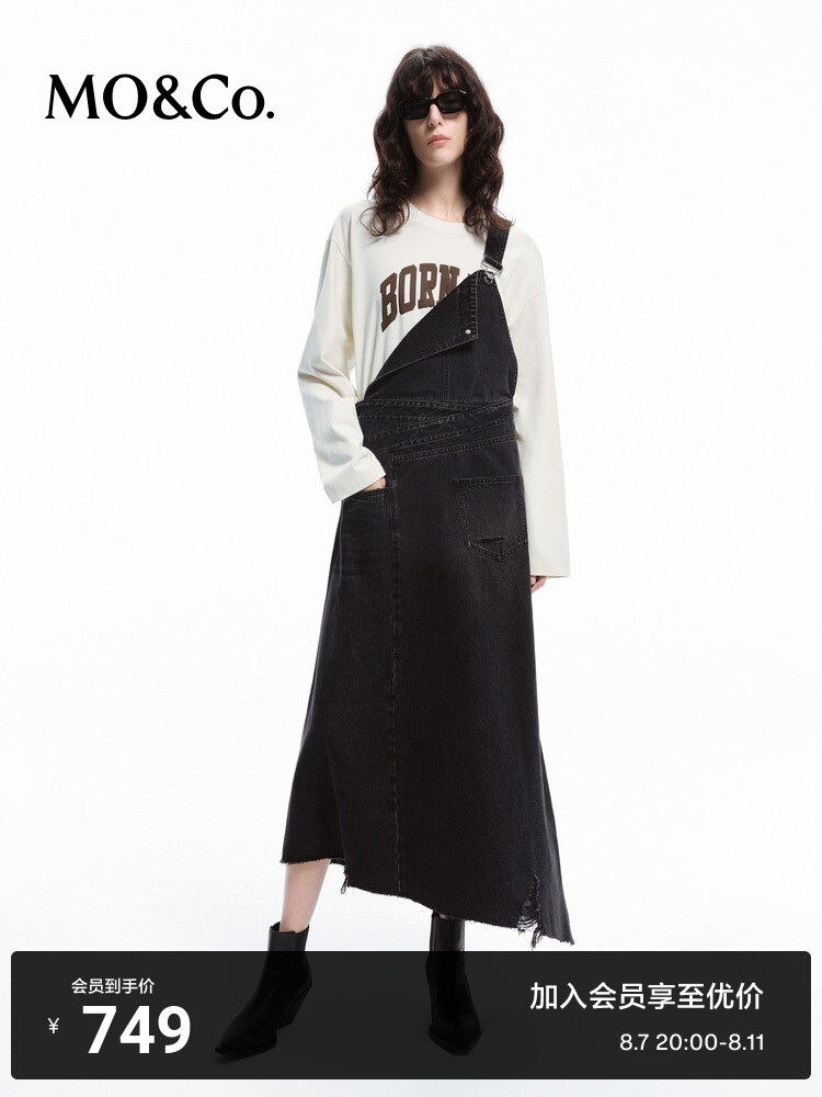 Джинсовое платье Moco на широких бретельках, черный
Джинсовое платье Moco на широких бретельках, черный