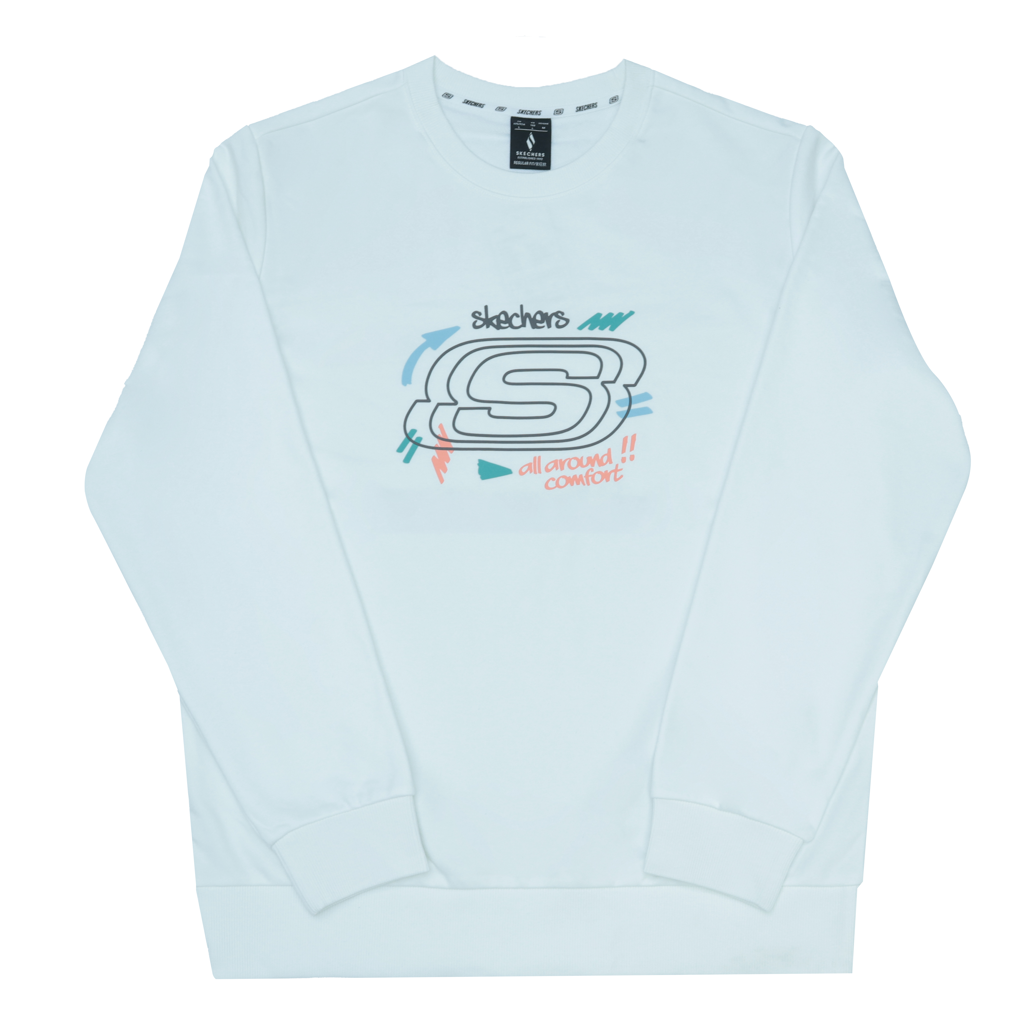 Skechers Свитшот с круглым вырезом Unisex Bright White
Skechers Свитшот с круглым вырезом Unisex Bright White