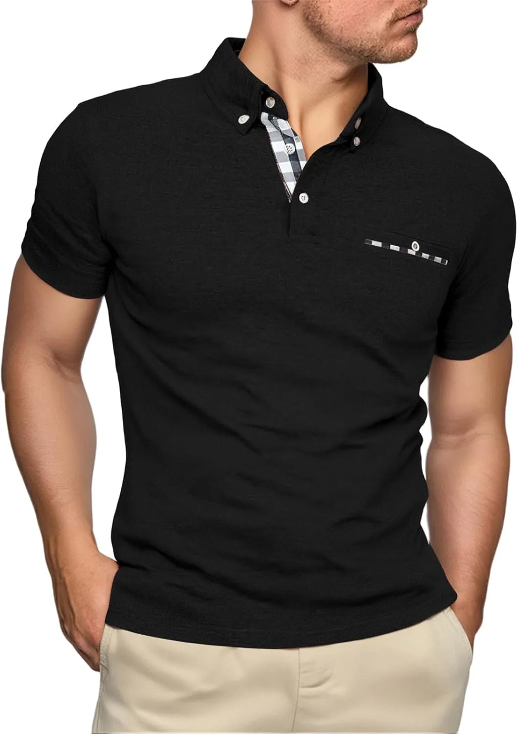 Мужская классическая поло для гольфа с коротким рукавом CHXLQQX
Мужская классическая поло для гольфа с коротким рукавом CHXLQQX