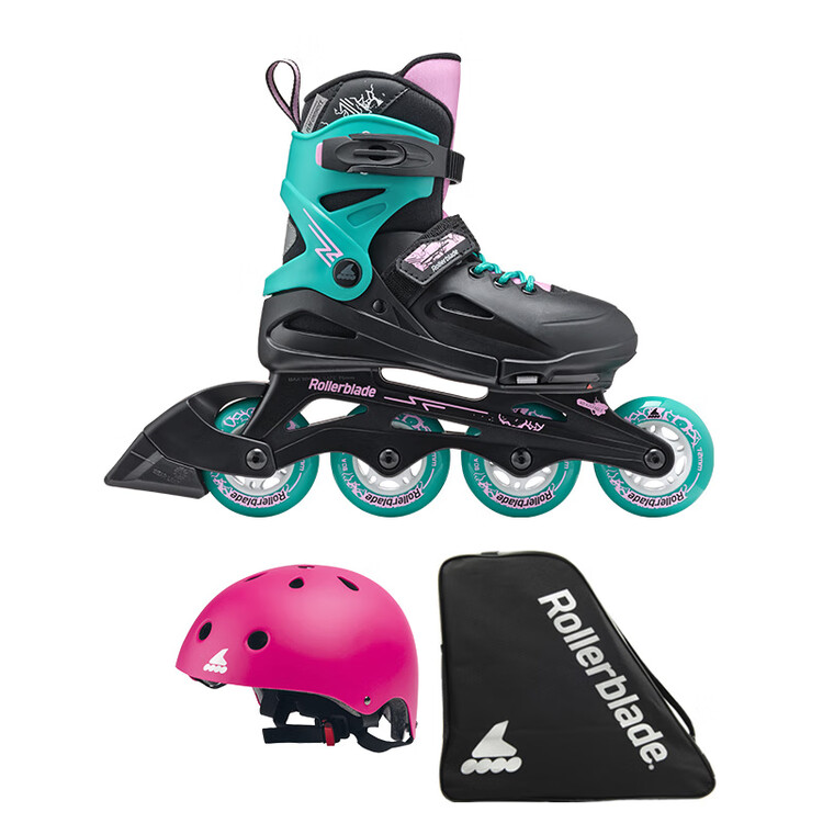 RollerBlade Детские роликовые коньки Fury, для девочек и мальчиков, с регулируемыми ремнями, Black_sea Green (Premium Set B), размер S (29-33 см)
RollerBlade Детские роликовые коньки Fury, для девочек и мальчиков, с регулируемыми ремнями, Black_sea Green (Premium Set B), размер S (29-33 см)