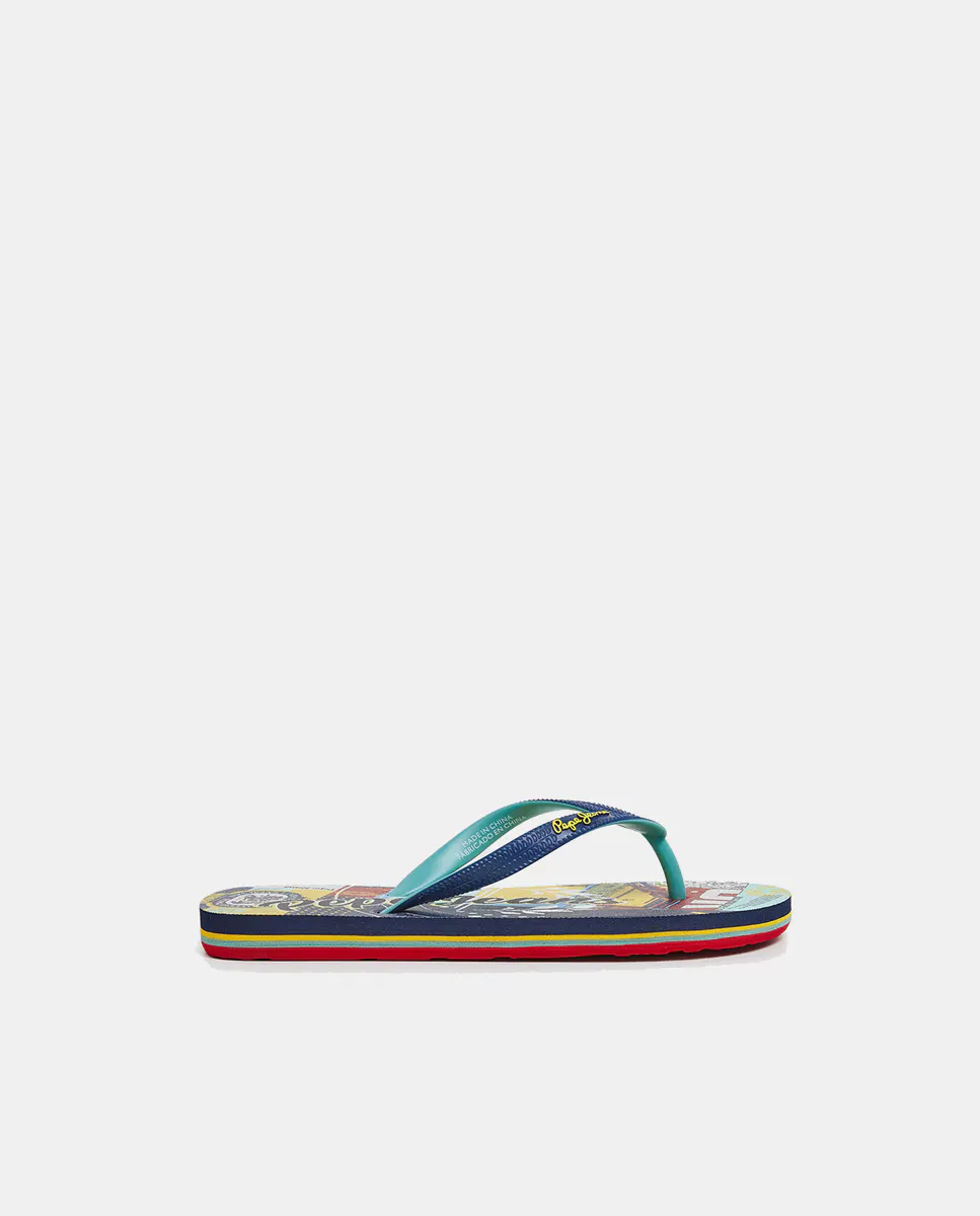 Шлепанцы Beach Party для мальчиков с ремешком на носке с логотипом Pepe Jeans, темно-синий
Шлепанцы Beach Party для мальчиков с ремешком на носке с логотипом Pepe Jeans, темно-синий