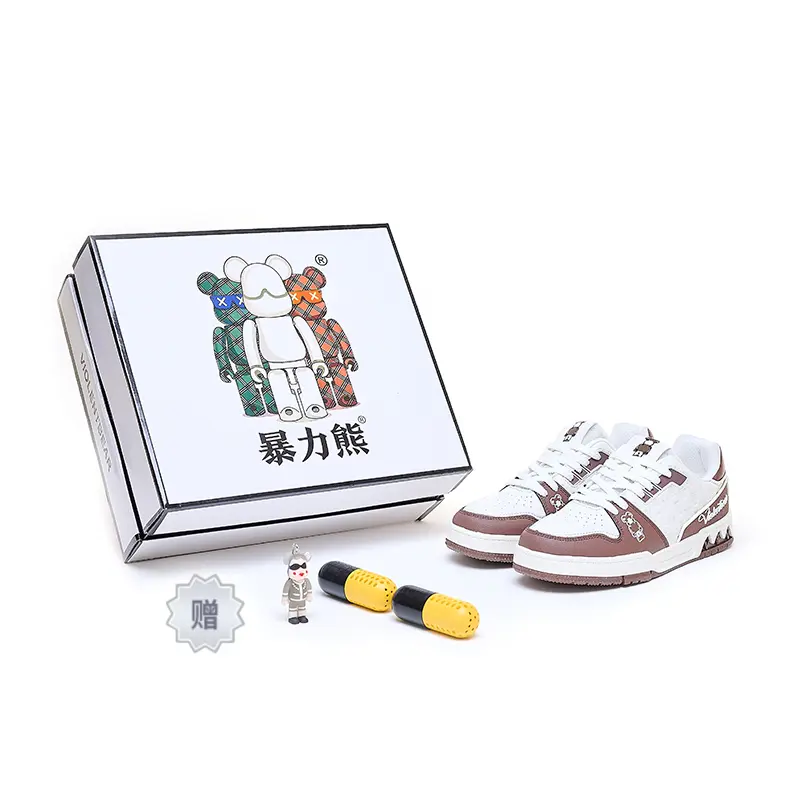 Violentbear Скользоустойчивые и дышащие низкие повседневные кроссовки унисекс бело-коричневые, цвет White Brown
Violentbear Скользоустойчивые и дышащие низкие повседневные кроссовки унисекс бело-коричневые, цвет White Brown