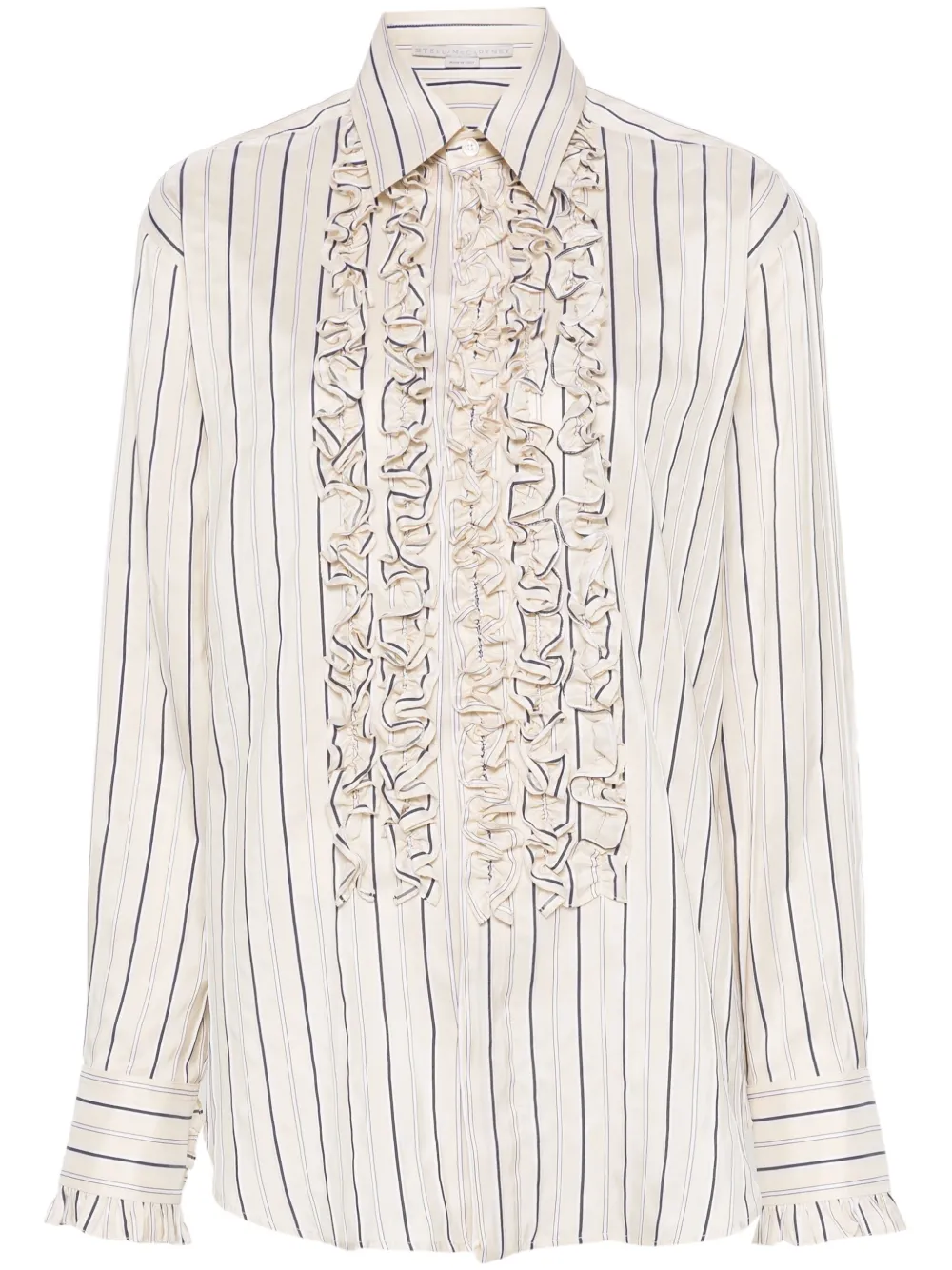 Полосатая рубашка с оборками STELLA MCCARTNEY, нейтральный
Полосатая рубашка с оборками STELLA MCCARTNEY, нейтральный