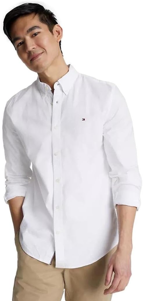 Мужская фирменная рубашка TOMMY HILFIGER с длинным рукавом и застежкой на пуговицы, классического кроя, коллекция 2025 года, Optic White
Мужская фирменная рубашка TOMMY HILFIGER с длинным рукавом и застежкой на пуговицы, классического кроя, коллекция 2025 года, Optic White