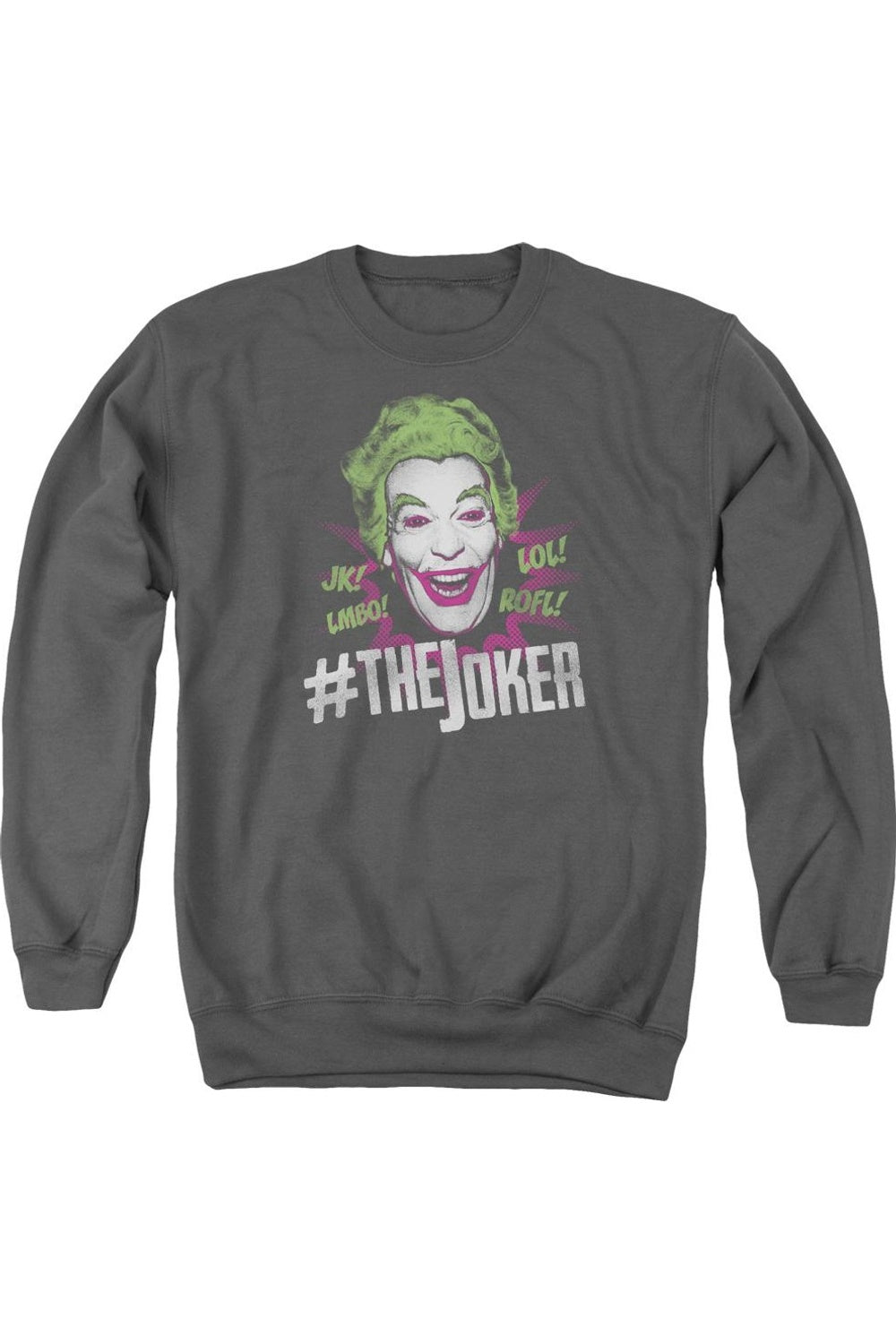 Толстовка Batman Classic Tv #joker для взрослых с круглым вырезом Gildan, цвет charcoal
Толстовка Batman Classic Tv #joker для взрослых с круглым вырезом Gildan, цвет charcoal