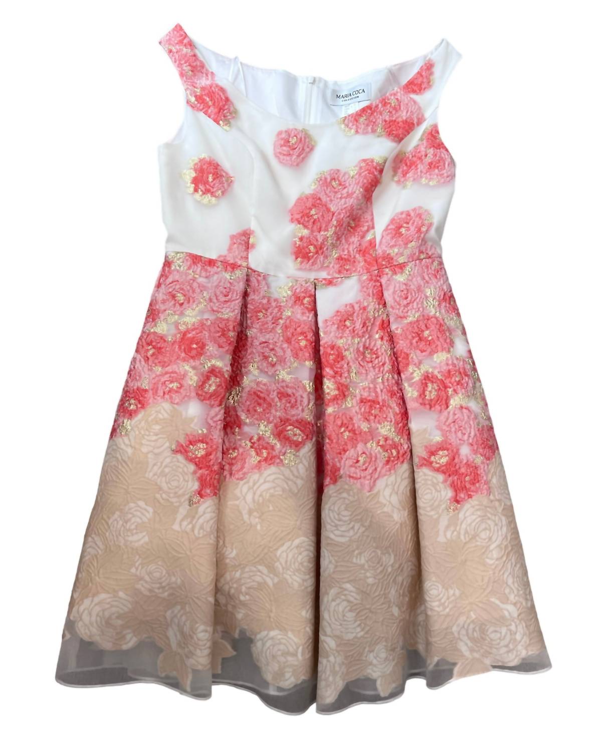 Женское платье с цветочным принтом и вышивкой оранжевого цвета Maria Coca
Женское платье с цветочным принтом и вышивкой оранжевого цвета Maria Coca