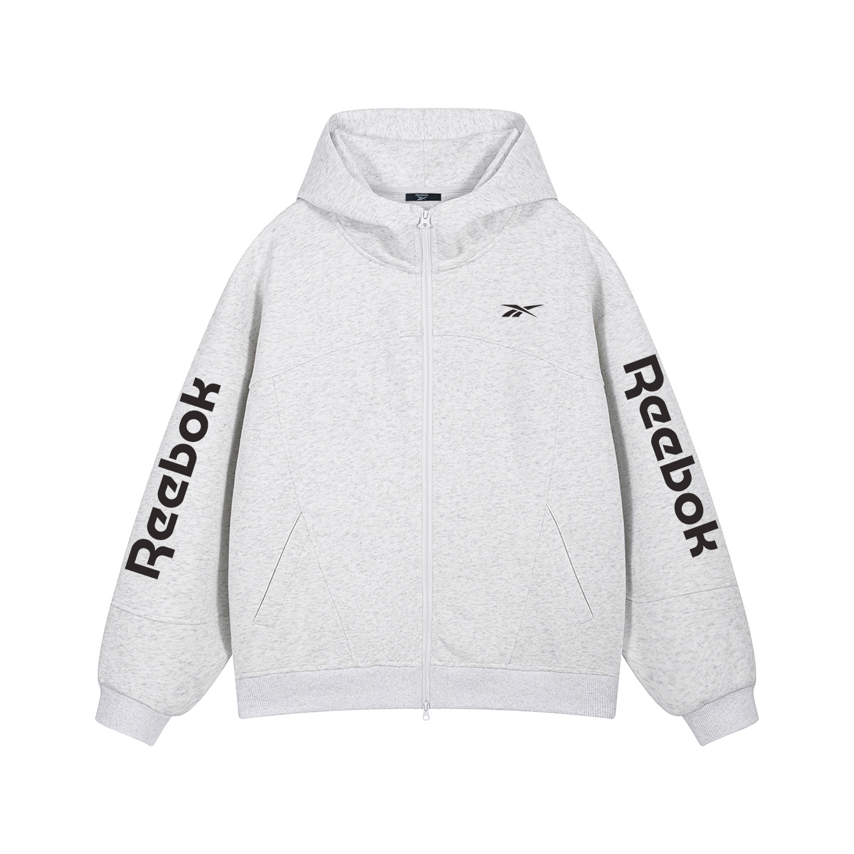Толстовка Unisex Hooded Moderate Cardigan Reebok, белый heather серый
Толстовка Unisex Hooded Moderate Cardigan Reebok, белый heather серый