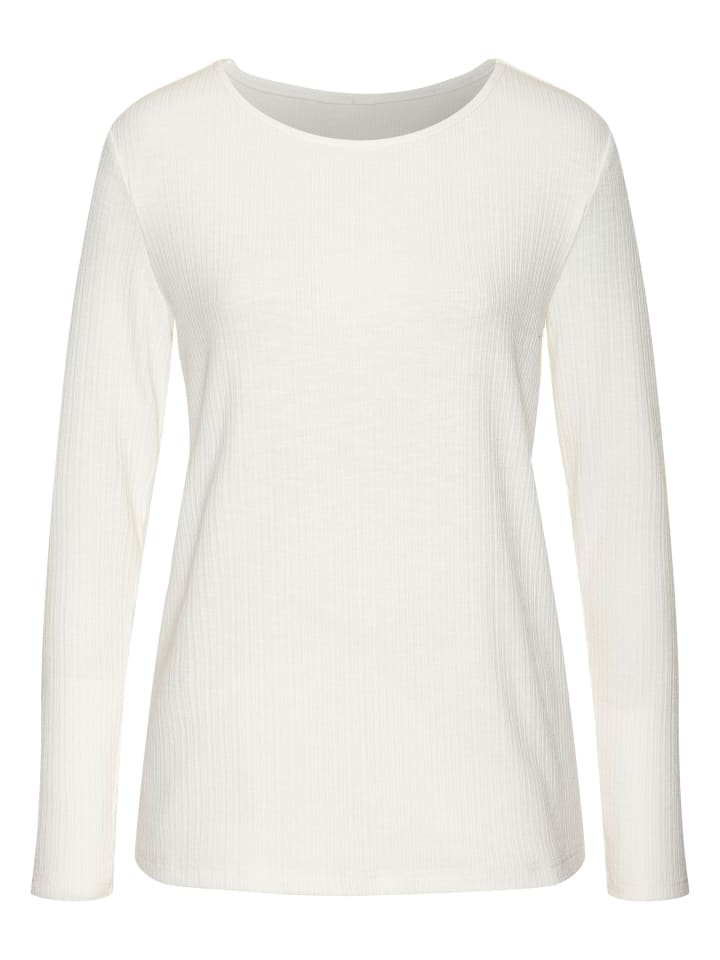 Рубашка с длинными рукавами кремового цвета Vivance
Рубашка с длинными рукавами кремового цвета Vivance