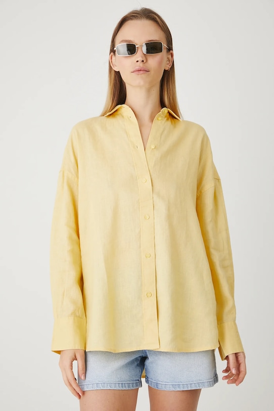 Льняная рубашка Medicine, желтый
Льняная рубашка Medicine, желтый