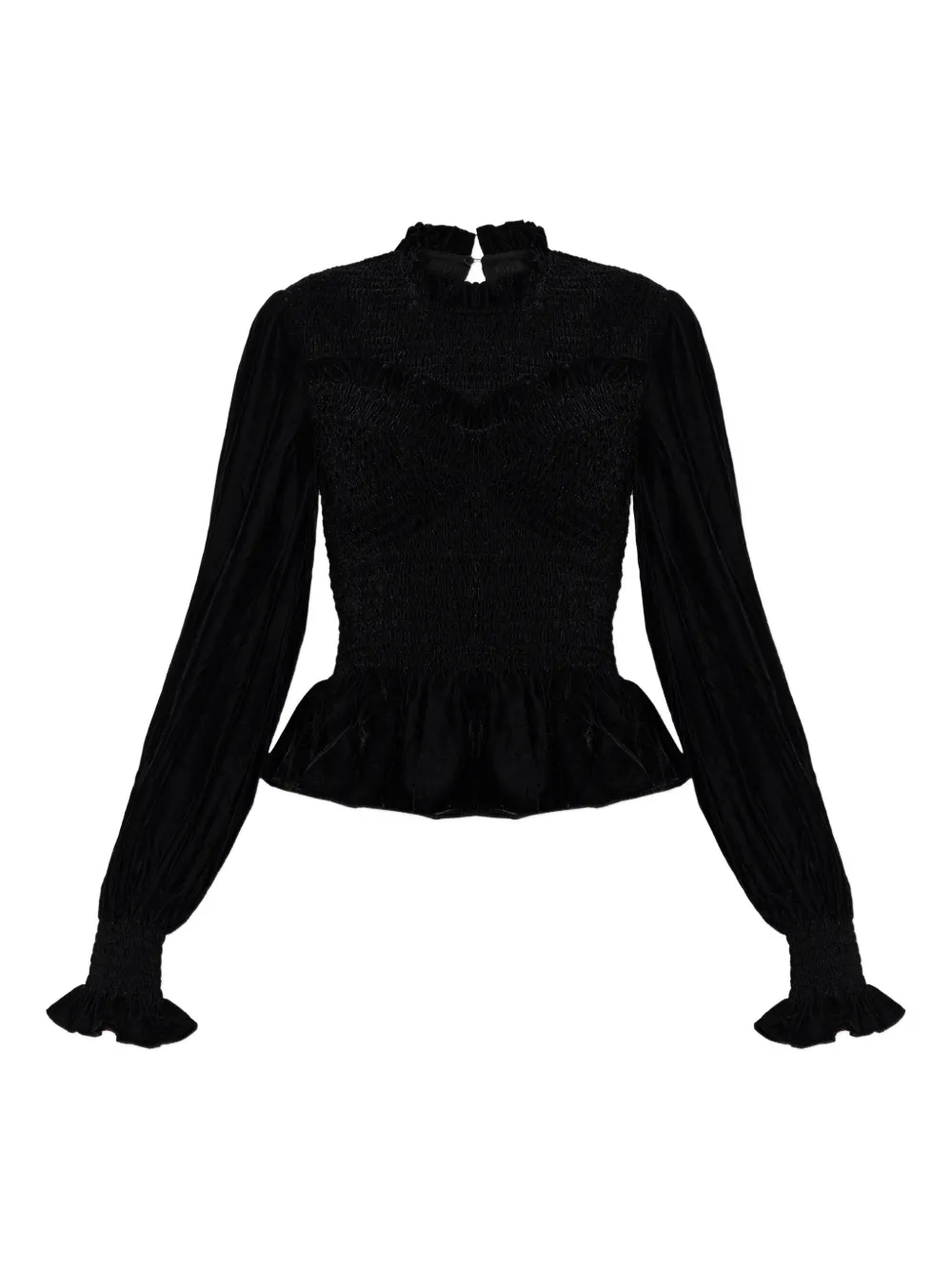 Топ с оборками Allsaints, черный
Топ с оборками Allsaints, черный