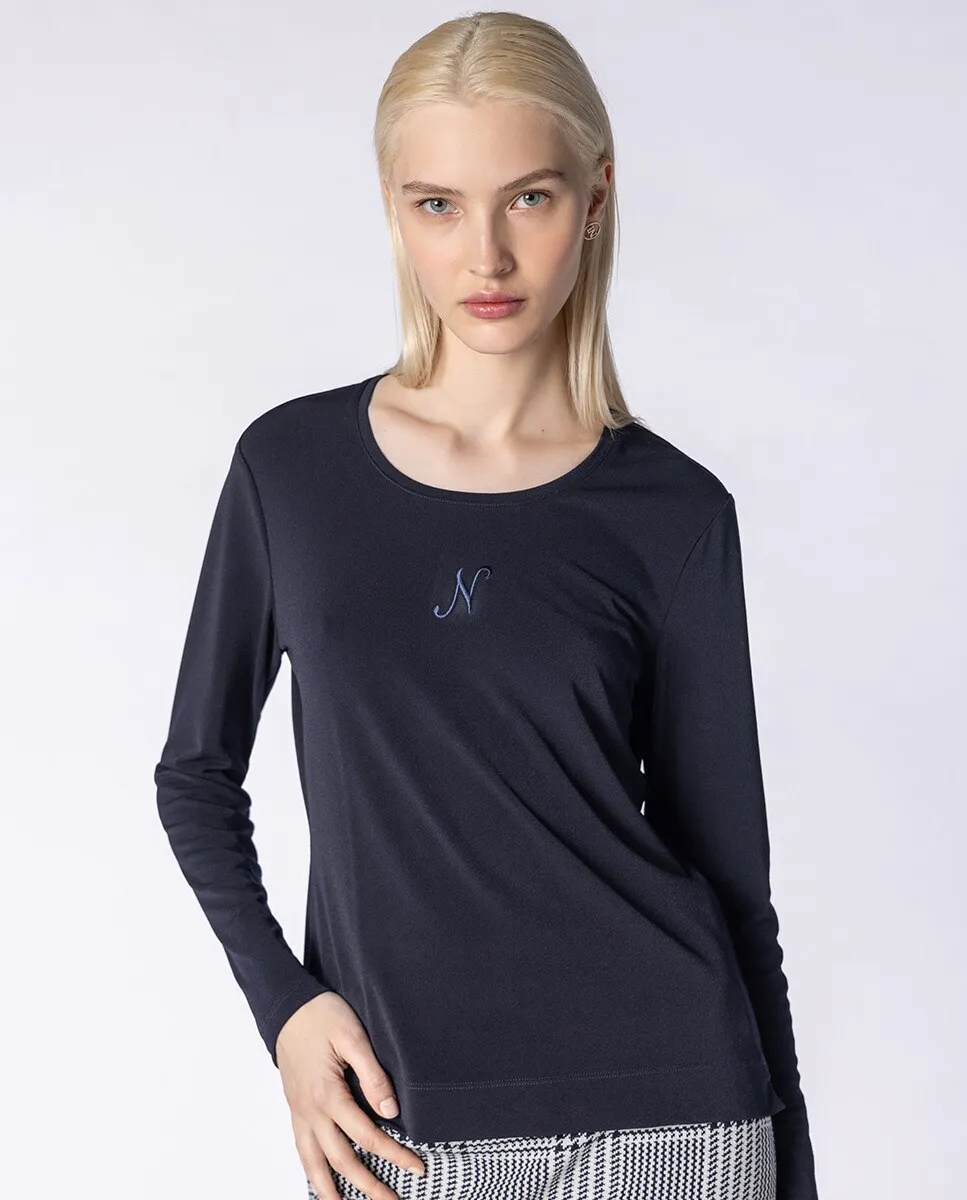 Женская футболка с длинными рукавами и круглым вырезом Naulover, темно-синий
Женская футболка с длинными рукавами и круглым вырезом Naulover, темно-синий