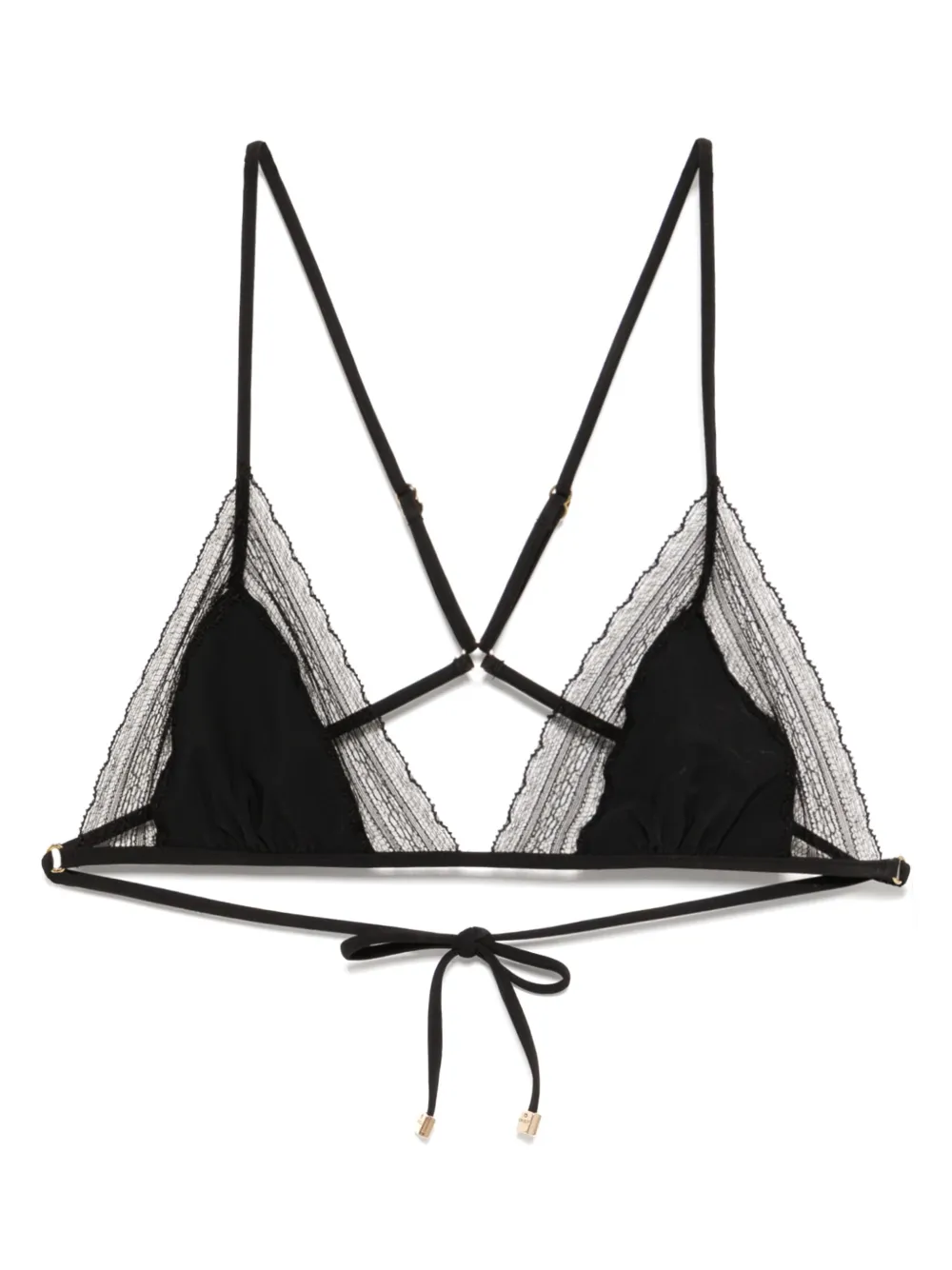 Топ бикини с кружевом Kiki de Montparnasse, черный
Топ бикини с кружевом Kiki de Montparnasse, черный