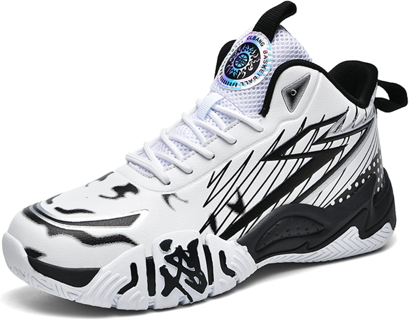 Мужские кожаные баскетбольные кроссовки с круглым носком и шнуровкой, амортизацией, противоскользящие, удобные, высокие, подходят для кампуса, фитнеса и бега Qaoterod, черный
Мужские кожаные баскетбольные кроссовки с круглым носком и шнуровкой, амортизацией, противоскользящие, удобные, высокие, подходят для кампуса, фитнеса и бега Qaoterod, черный