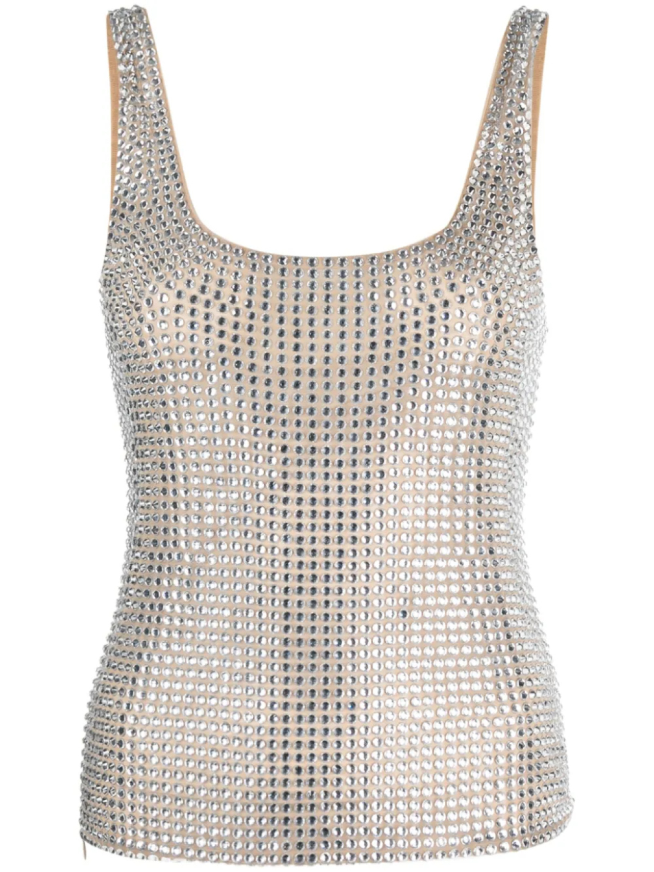 Топ без рукавов, украшенный стразами Giuseppe Di Morabito, серебряный
Топ без рукавов, украшенный стразами Giuseppe Di Morabito, серебряный