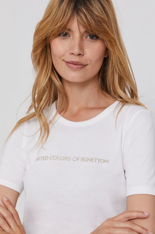 Хлопковая футболка United Colors of Benetton, белый
Хлопковая футболка United Colors of Benetton, белый