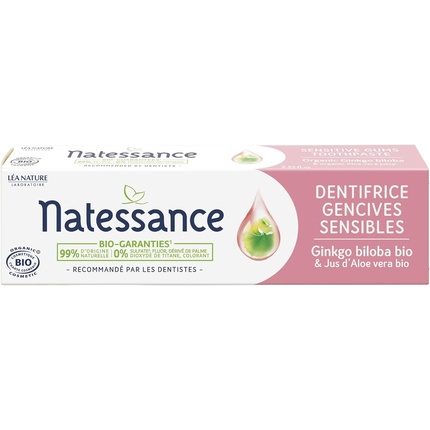 Органическая зубная паста для чувствительных десен с гинкго билоба 75 мл Natessance
Органическая зубная паста для чувствительных десен с гинкго билоба 75 мл Natessance