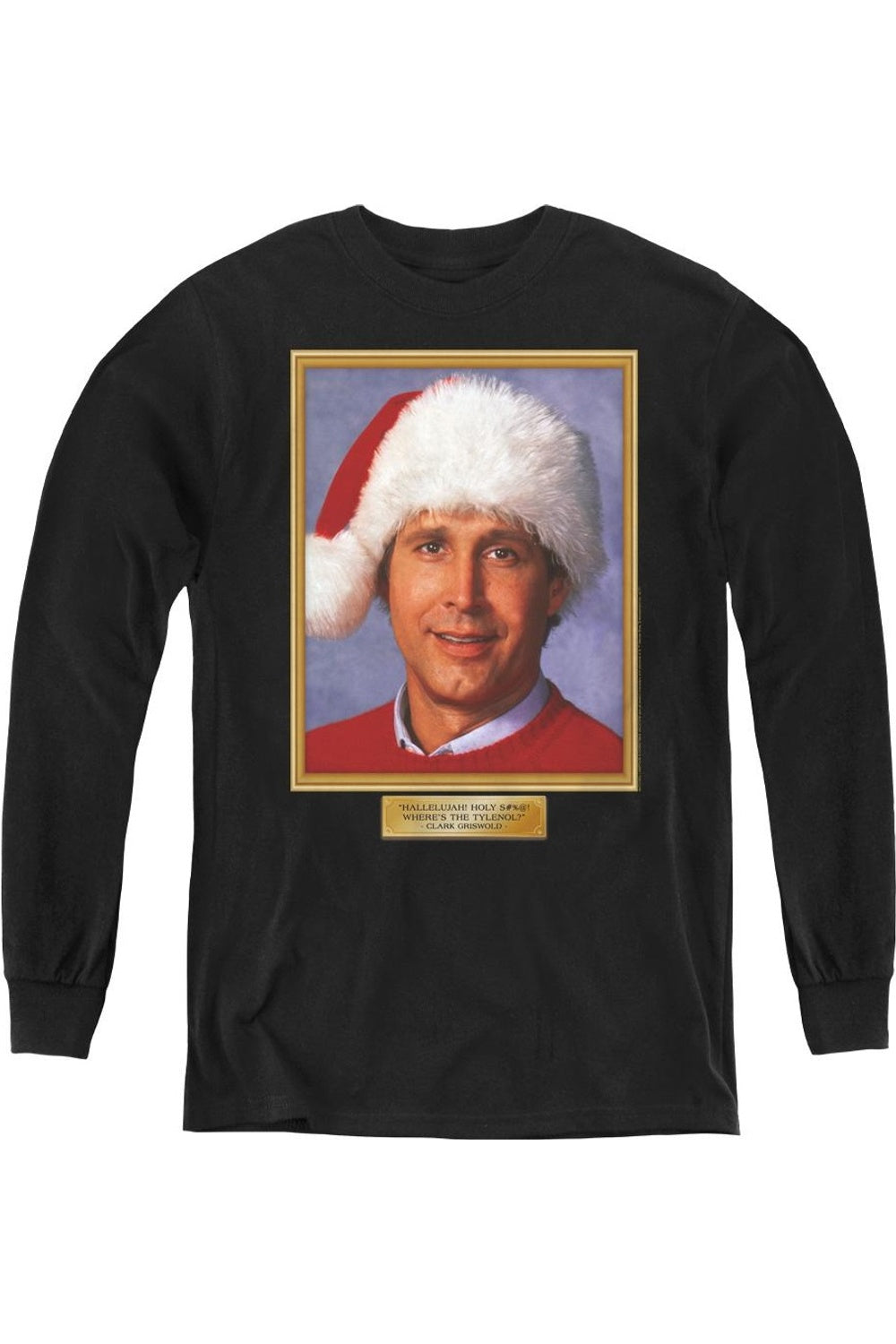 Футболка с длинным рукавом "Рождественские каникулы" Hallelujah для молодежи Gildan, черный 
Футболка с длинным рукавом "Рождественские каникулы" Hallelujah для молодежи Gildan, черный