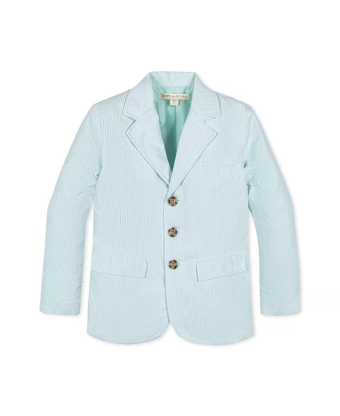 Классический пиджак из сирсакера для мальчиков Hope & Henry, зеленый
Классический пиджак из сирсакера для мальчиков Hope & Henry, зеленый