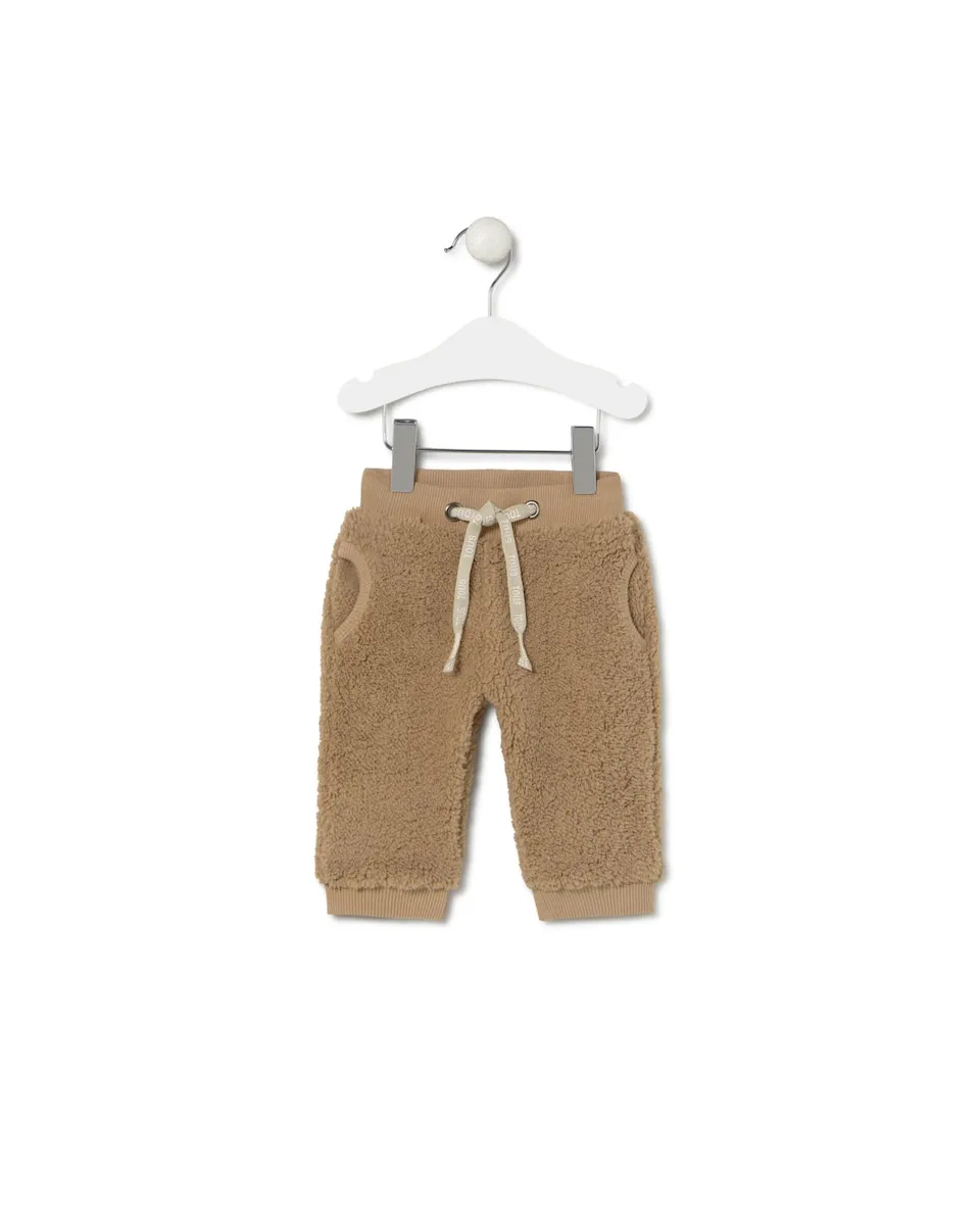 Спортивные брюки для малыша из мягкого короткого ворса Tous, бежевый
Спортивные брюки для малыша из мягкого короткого ворса Tous, бежевый