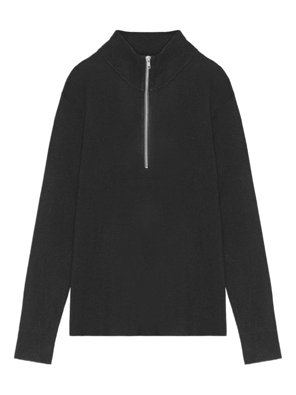 Пуловер с воротником на молнии NN07, черный
Пуловер с воротником на молнии NN07, черный