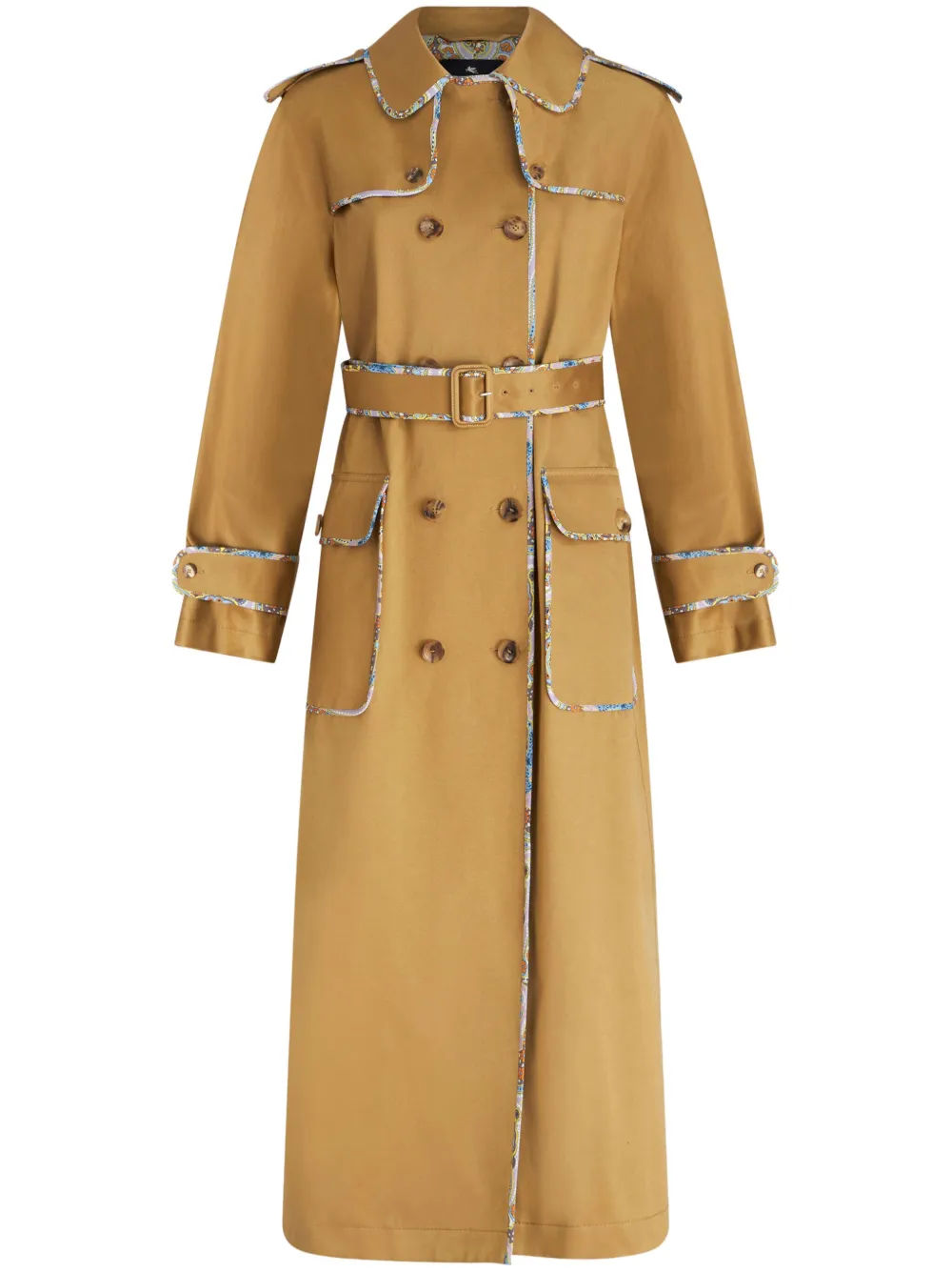 Двубортный тренч Etro, коричневый
Двубортный тренч Etro, коричневый