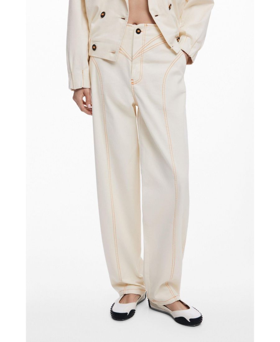 Женские брюки-баллон с передними карманами Desigual, Light beige
Женские брюки-баллон с передними карманами Desigual, Light beige