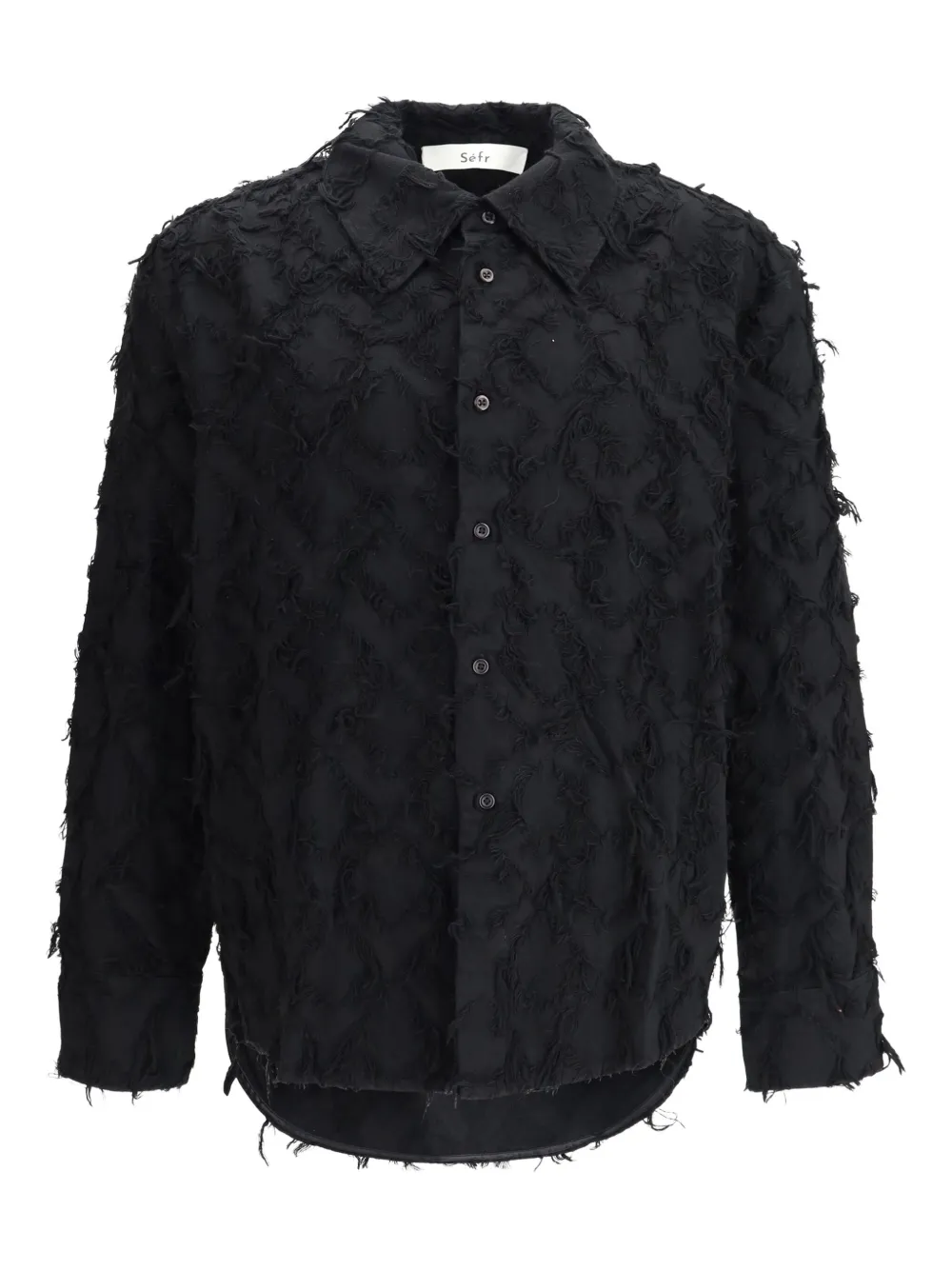 Рубашка Wes с бахромой Séfr, черный
Рубашка Wes с бахромой Séfr, черный