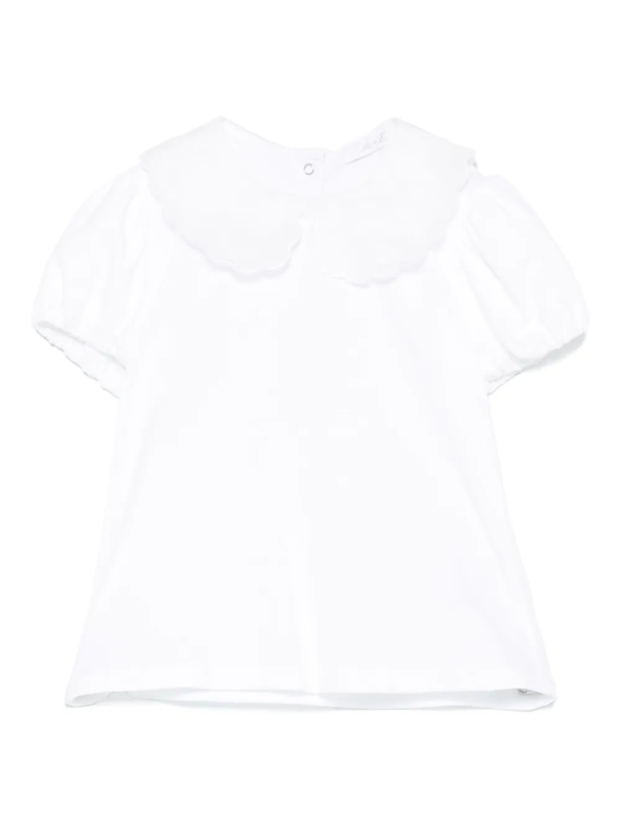 Miss Grant Kids футболка с воротником Питер Пэн, белый 
Miss Grant Kids футболка с воротником Питер Пэн, белый