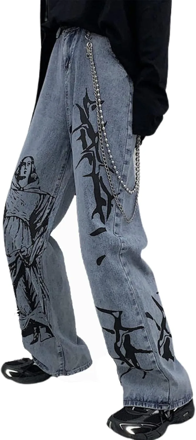 Hopecn baggy jeans y2k с графическим принтом, прямые, с высокой посадкой HOPECK
Hopecn baggy jeans y2k с графическим принтом, прямые, с высокой посадкой HOPECK