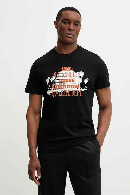Хлопковая футболка Catmint Guess, черный
Хлопковая футболка Catmint Guess, черный