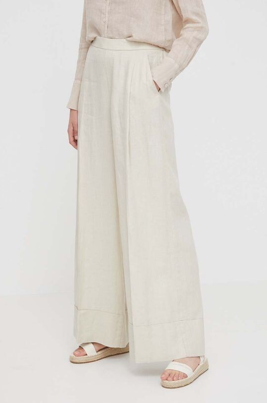 Льняные брюки United Colors of Benetton, бежевый
Льняные брюки United Colors of Benetton, бежевый