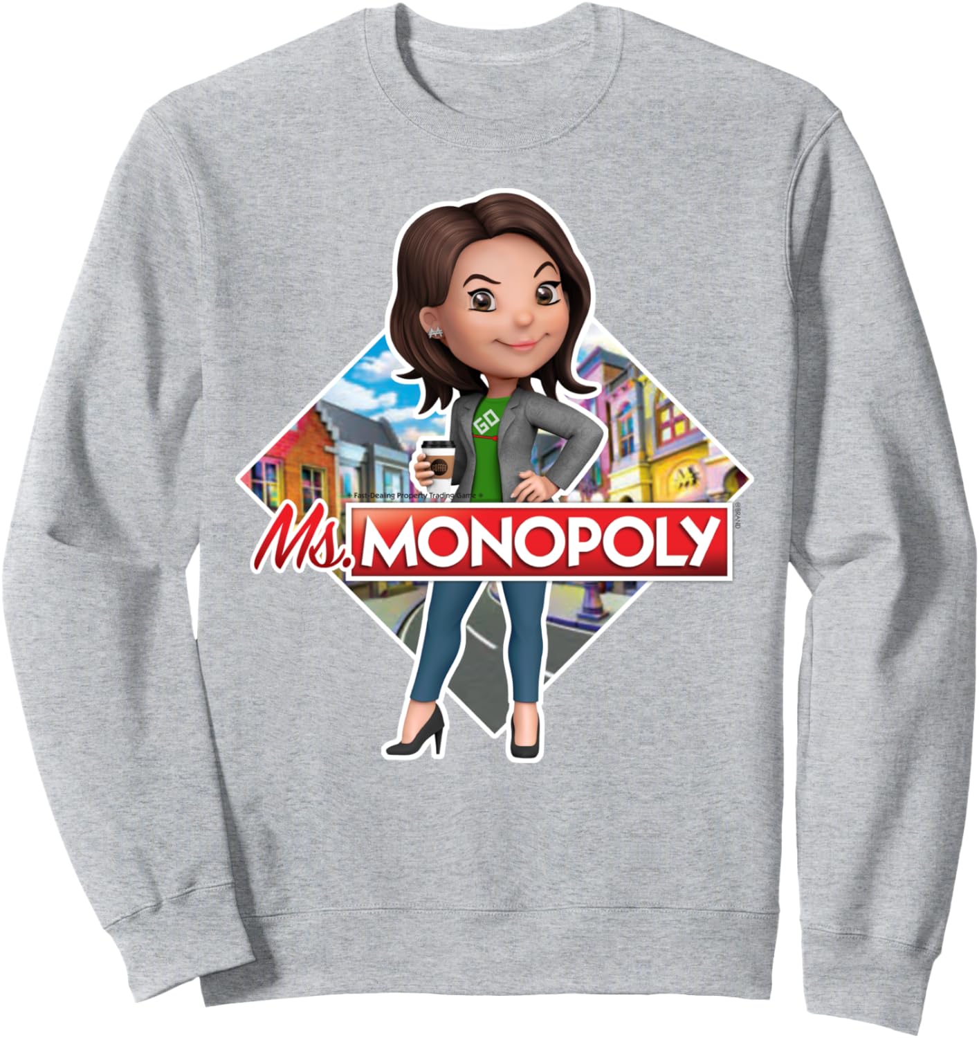 Толстовка с логотипом настольной игры «Монополия» (Ms. Monopoly Board Game Logo Sweetshirt), серый
Толстовка с логотипом настольной игры «Монополия» (Ms. Monopoly Board Game Logo Sweetshirt), серый