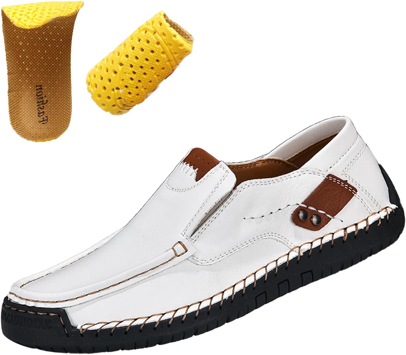 Мужские винтажные кожаные туфли, легкие слипоны, плоские оксфорды, лоферы, мокасины, повседневные прогулочные ботинки Moyowei, белый
Мужские винтажные кожаные туфли, легкие слипоны, плоские оксфорды, лоферы, мокасины, повседневные прогулочные ботинки Moyowei, белый