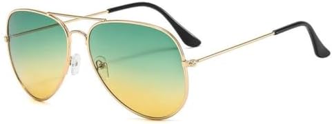 Солнцезащитные очки с двойной перемычкой, женские и мужские, в оправе из сплава, с градиентными линзами, солнцезащитные очки для женщин и мужчин MTZJH, Gold Green Yellow
Солнцезащитные очки с двойной перемычкой, женские и мужские, в оправе из сплава, с градиентными линзами, солнцезащитные очки для женщин и мужчин MTZJH, Gold Green Yellow