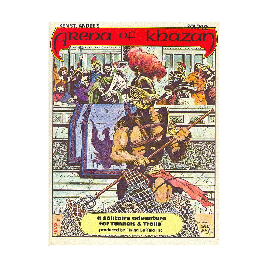 Arena of Khazan (5th Printing), Tunnels & Trolls - Solo Adventures (1976-2007), мягкая обложка
Arena of Khazan (5th Printing), Tunnels & Trolls - Solo Adventures (1976-2007), мягкая обложка