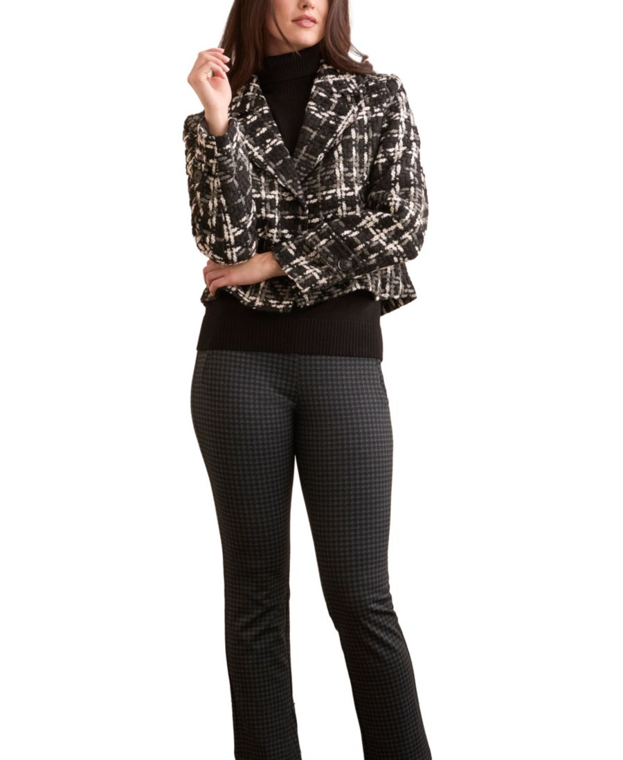 Женский клетчатый блейзер из букле с пуговицами спереди TRIBAL, Black
Женский клетчатый блейзер из букле с пуговицами спереди TRIBAL, Black